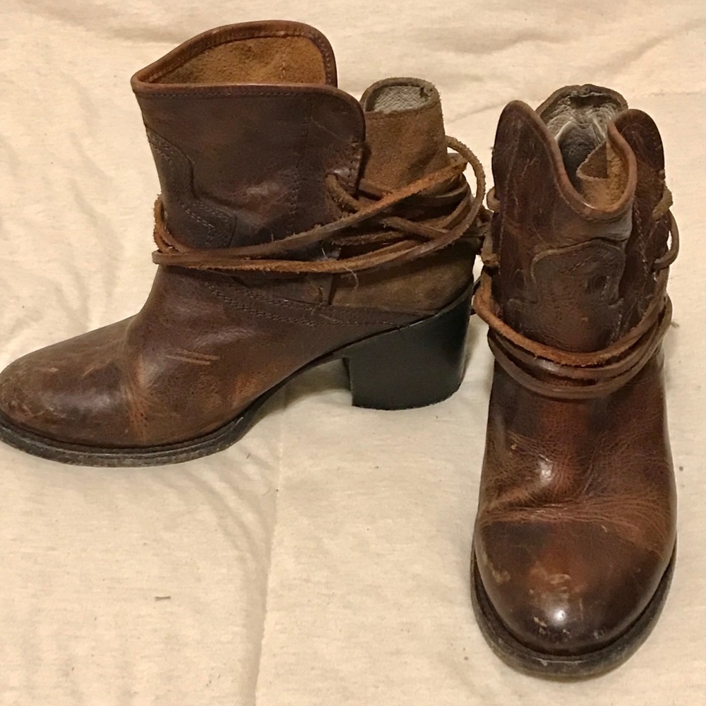 leather freebird ankle boots